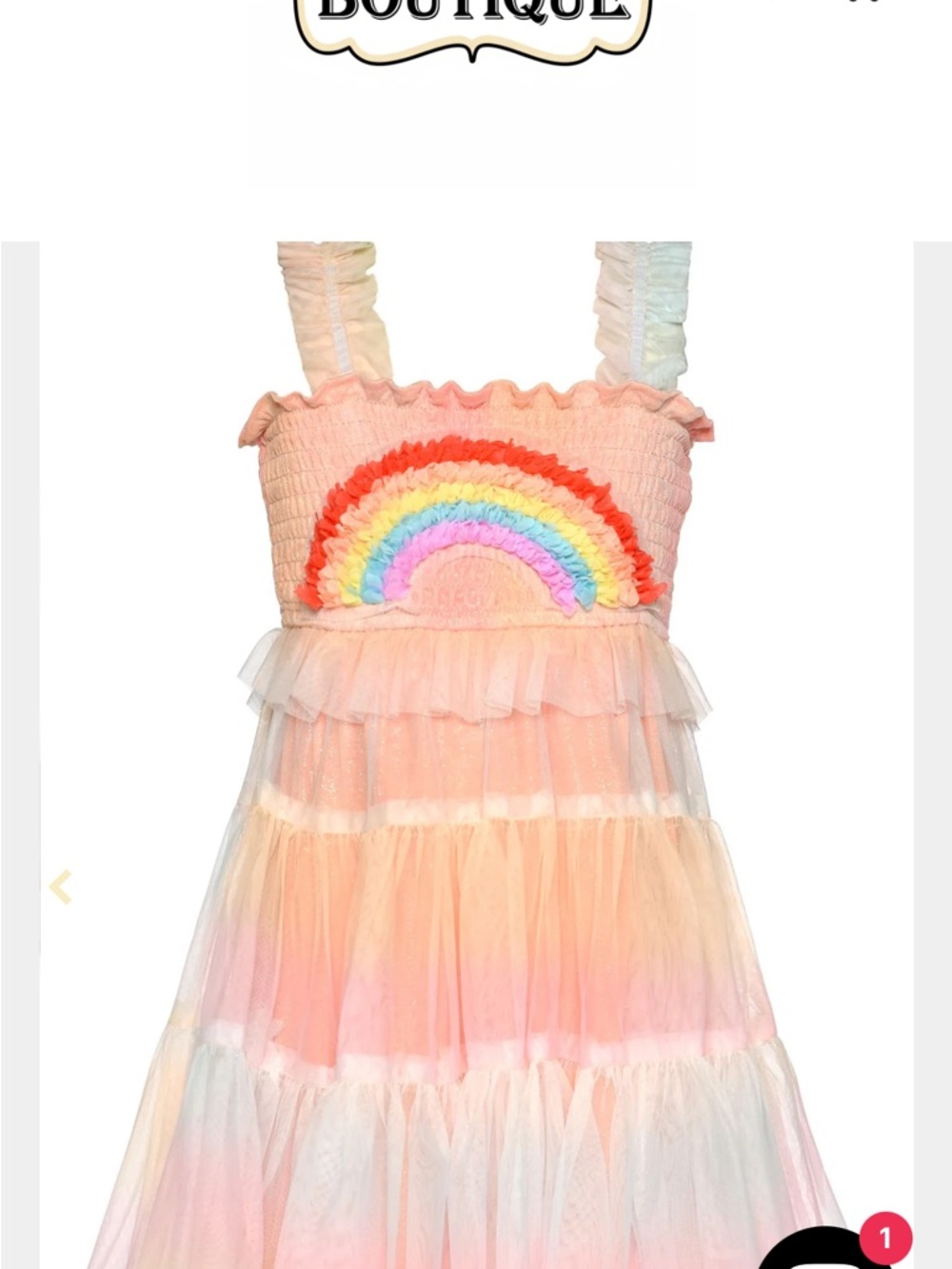 Baby Sara Rainbow Mesh Dress 6X - Picture 7 of 10